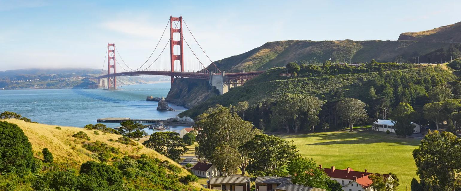 This image features the Golden Gate Bridge in San Francisco, CA, and Cavallo Point.

Photo taken by Kevin Lukens and The Shipyard for the summer 2024 Playful Perspectives stills shoot in the San Francisco Bay Area of California. 